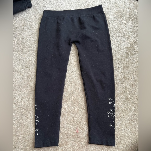 STAR RIDE | Girls Black Winter Leggings | Size: 4/6x - Picture 1 of 4